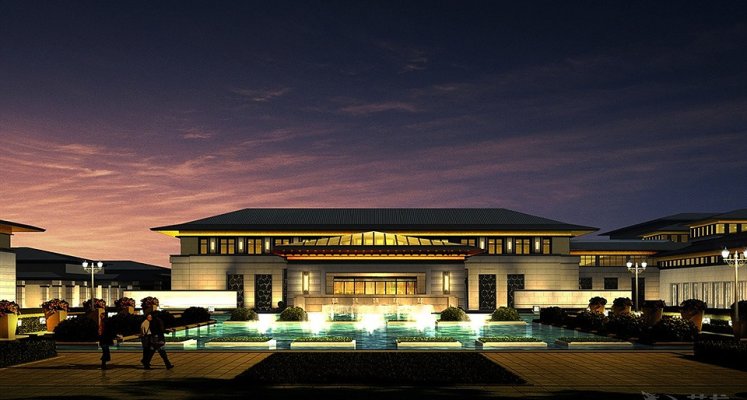 银川国际交流中心活动屏风图片 